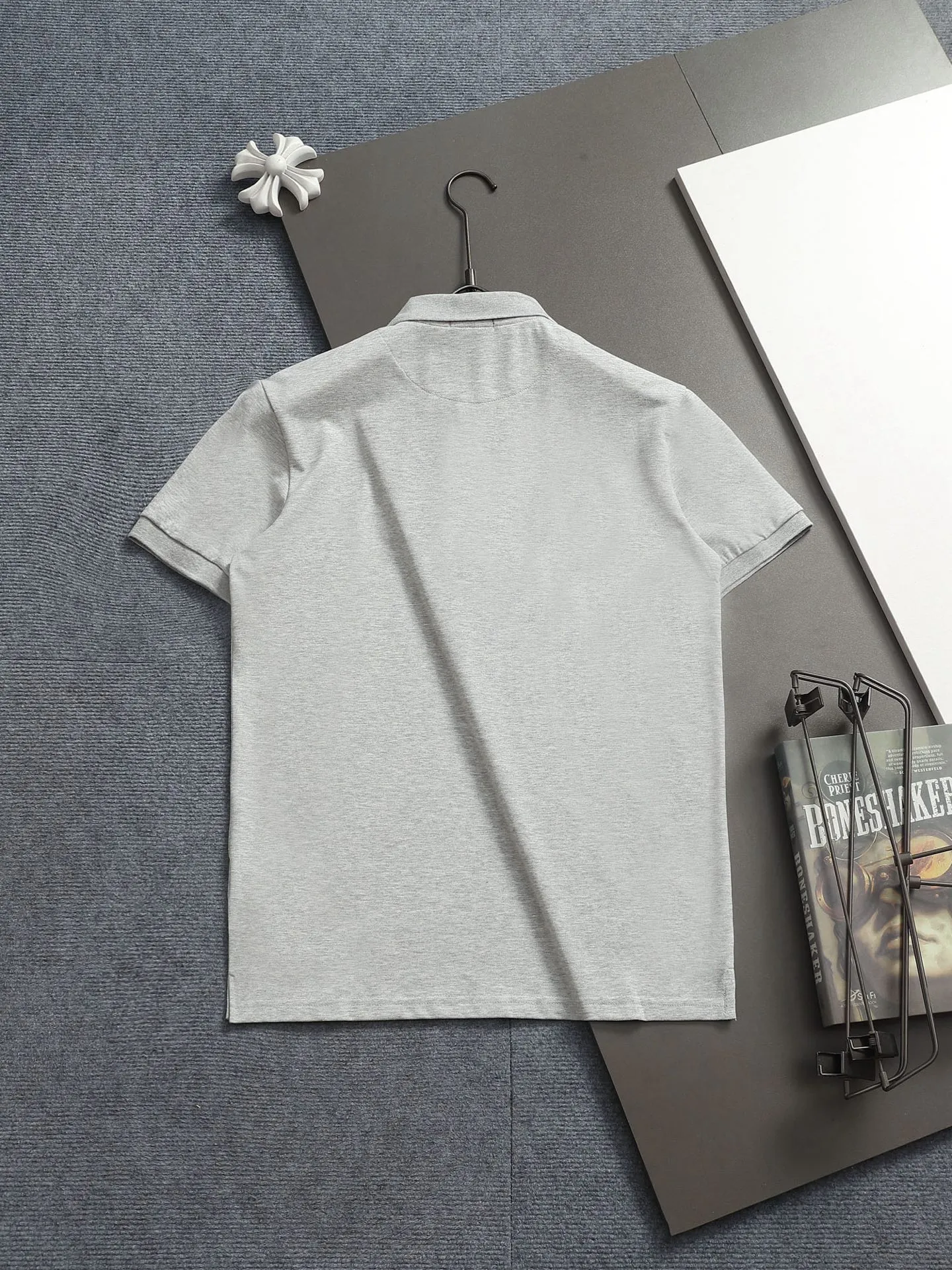 POLO Classic logo ， Retro Same Style Versatile : White Black Blue Gray Pink Size：M L XL XXL XXXL
